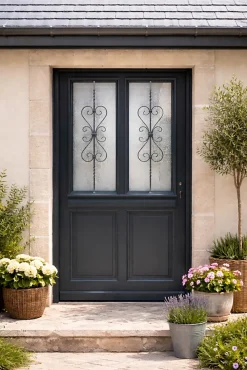 Gd Menuiseries Porte D'Entrée<Porte D'entrée Bois Vitrée Sobra, H.215xl.90 Côte Tableau P.gauche