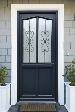 Gd Menuiseries Porte D'entrée Bois Vitrée Sanna, H.215xl.90 Côte Tableau P.gauche- Porte D'Entrée
