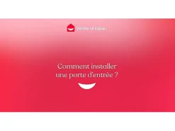 Vente-unique Porte D'Entrée<Porte d'entrée en acier pleine et inox H207 x L100 cm naturel foncé - épaisseur 55 mm - poussant droit - NAXARA
