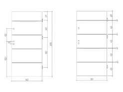 Vente-unique Porte d'entrée en acier pleine et inox H207 x L100 cm naturel foncé - épaisseur 55 mm - poussant gauche - NAXARA- Porte D'Entrée