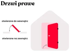 Vente-unique Porte D'Entrée<Porte d'entrée en acier vitrée et inox H207 x L100 cm effet chêne - épaisseur 55 mm - poussant droit - COVAS