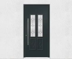 3 in 1 Porte D'Entrée<Porte d'entrée en aluminium TRADITIONAL DESIGN 5022-1111-9 RAL 7016 Ep.70mm (L.:900mm x H.:2000mm)