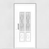 3 in 1 Porte D'Entrée<Porte d'entrée en aluminium TRADITIONAL DESIGN 5022-1110-9 RAL 9016 Ep.55mm (L.:850mm x H.:2150mm)