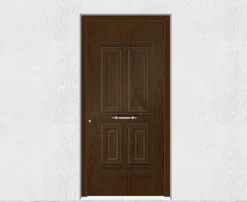 3 in 1 Porte D'Entrée<Porte d'entrée en aluminium TRADITIONAL DESIGN 5024-1131-8 Imitation bois Ep.70mm (L.:850mm x H.: 2000mm)