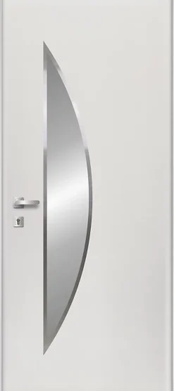 Fortia Porte D'Entrée<Porte d'entrée acier blanc RAL 9003 Ricadi 96 x h.218 cm poussant droit