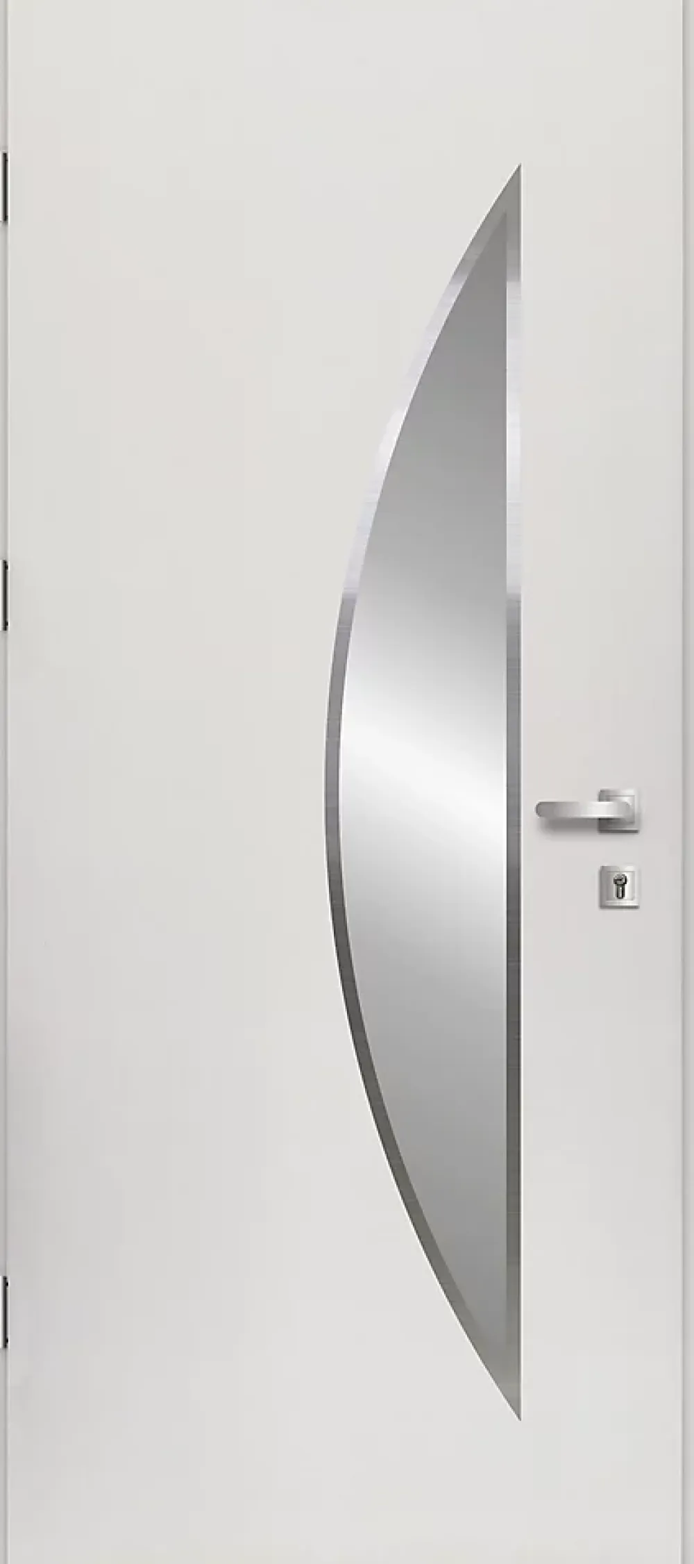 Fortia Porte D'Entrée<Porte d'entrée acier blanc RAL 9003 Ricadi 96 x h.218 cm poussant droit