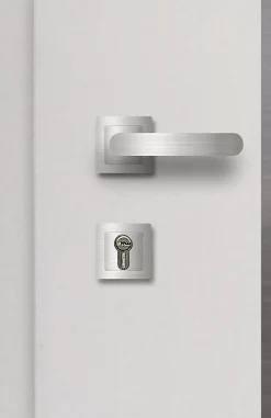 Fortia Porte D'Entrée<Porte d'entrée acier blanc RAL 9003 Ricadi 96 x h.218 cm poussant droit