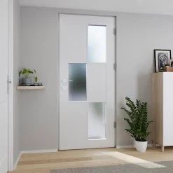 Fortia Porte D'Entrée<Porte d'entrée acier blanc RAL 9003 Jesolo 96 x h.218 cm poussant gauche