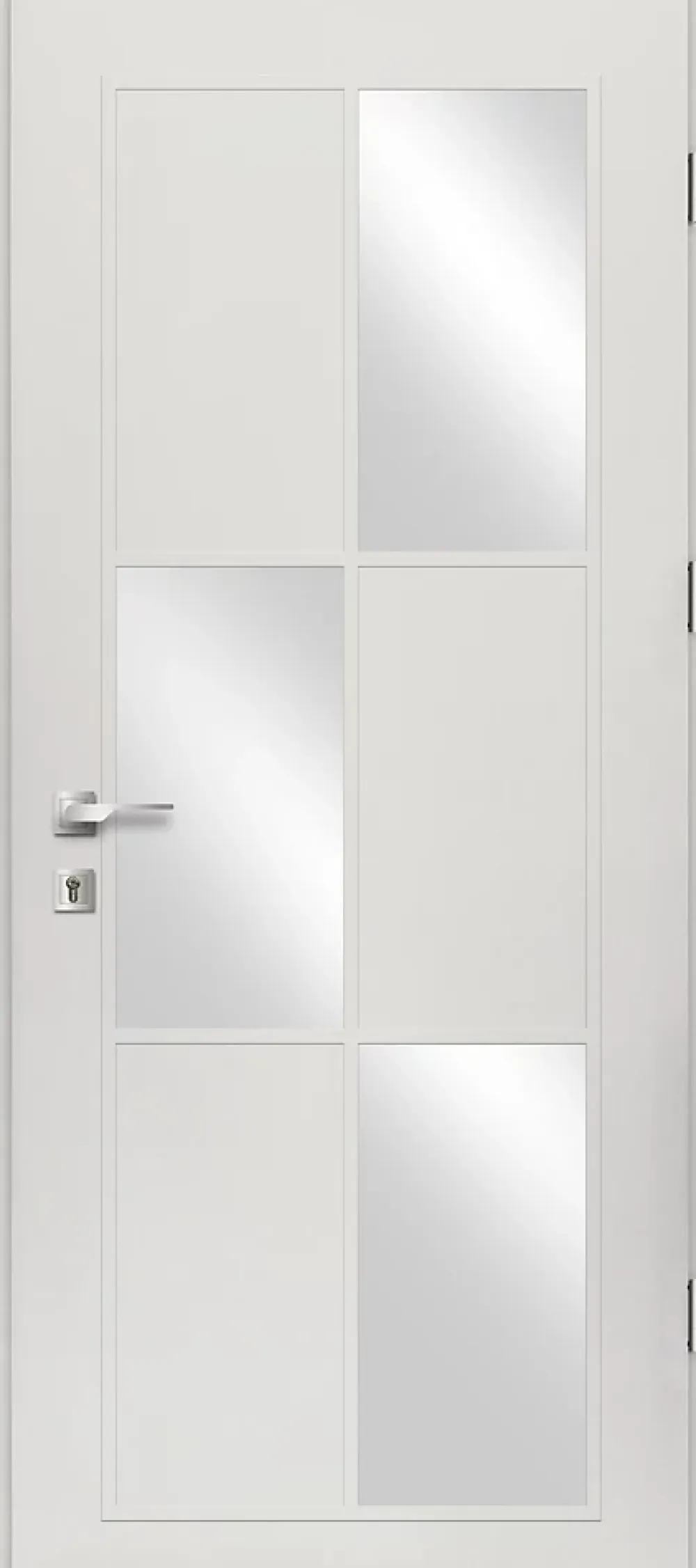 Fortia Porte D'Entrée<Porte d'entrée acier blanc RAL 9003 Jesolo 96 x h.218 cm poussant gauche