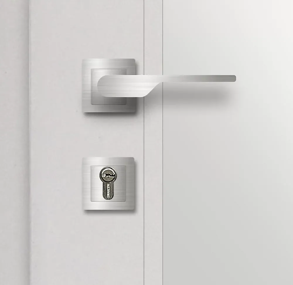 Fortia Porte D'Entrée<Porte d'entrée acier blanc RAL 9003 Jesolo 96 x h.218 cm poussant gauche