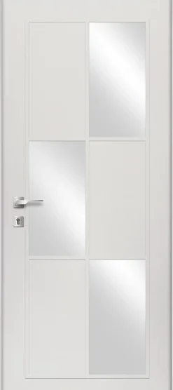 Fortia Porte d'entrée acier blanc RAL 9003 Jesolo 96 x h.218 cm poussant droit- Porte D'Entrée
