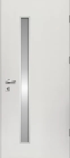 Fortia Porte D'Entrée<Porte d'entrée acier blanc RAL 9003 Pasni 96 x h.218 cm poussant gauche