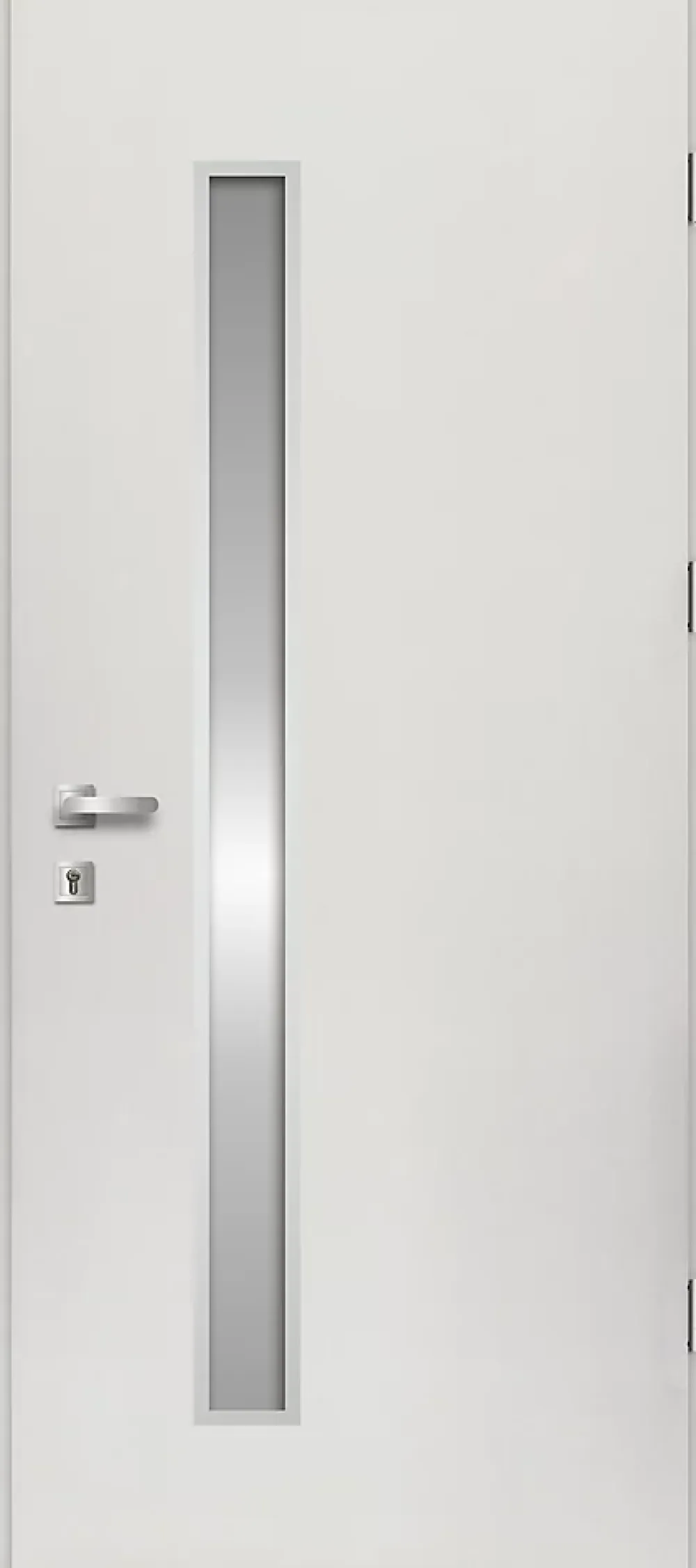 Fortia Porte D'Entrée<Porte d'entrée acier blanc RAL 9003 Pasni 96 x h.218 cm poussant gauche