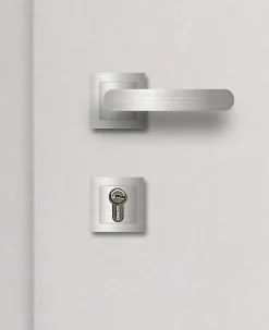 Fortia Porte D'Entrée<Porte d'entrée acier blanc RAL 9003 Pasni 96 x h.218 cm poussant gauche