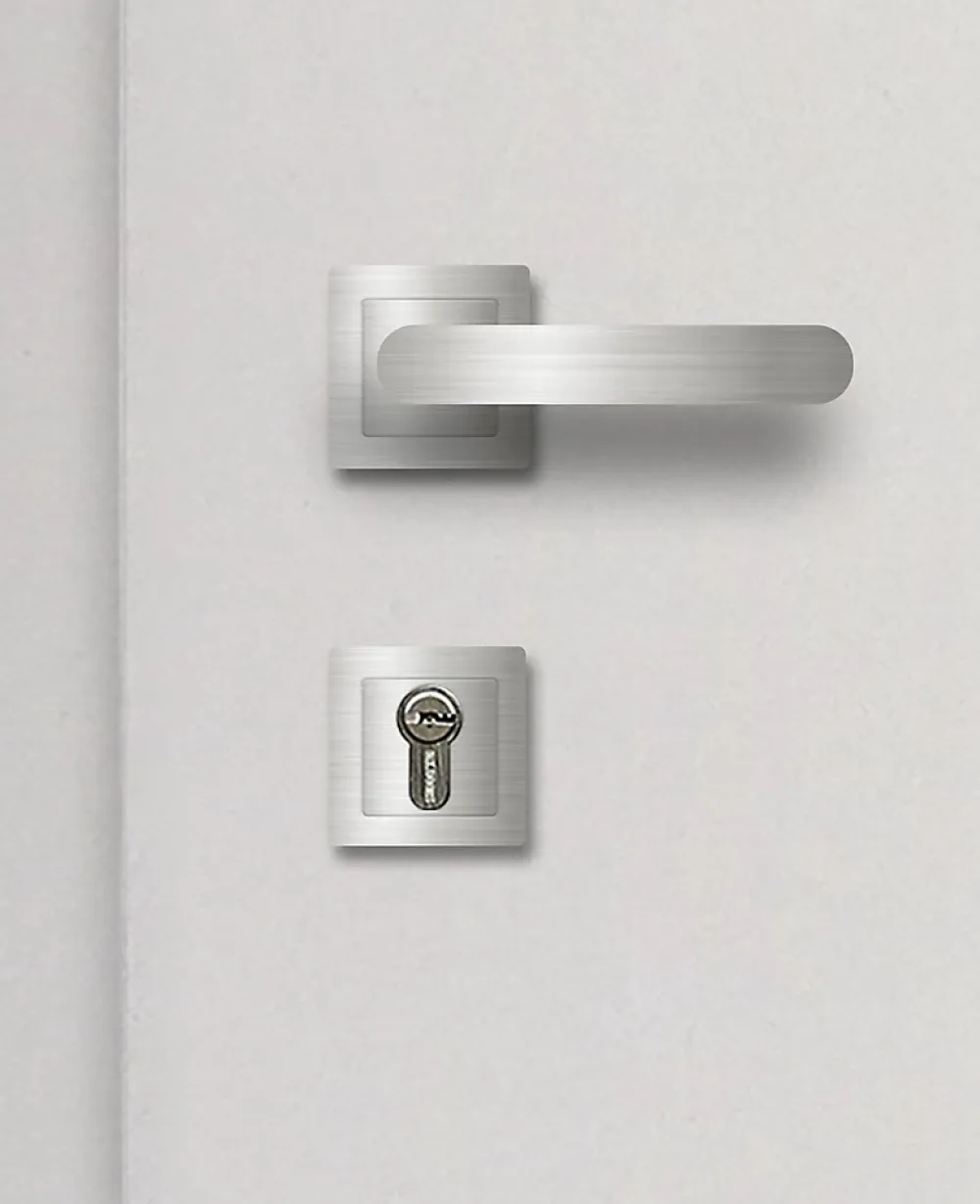 Fortia Porte D'Entrée<Porte d'entrée acier blanc RAL 9003 Pasni 96 x h.218 cm poussant gauche