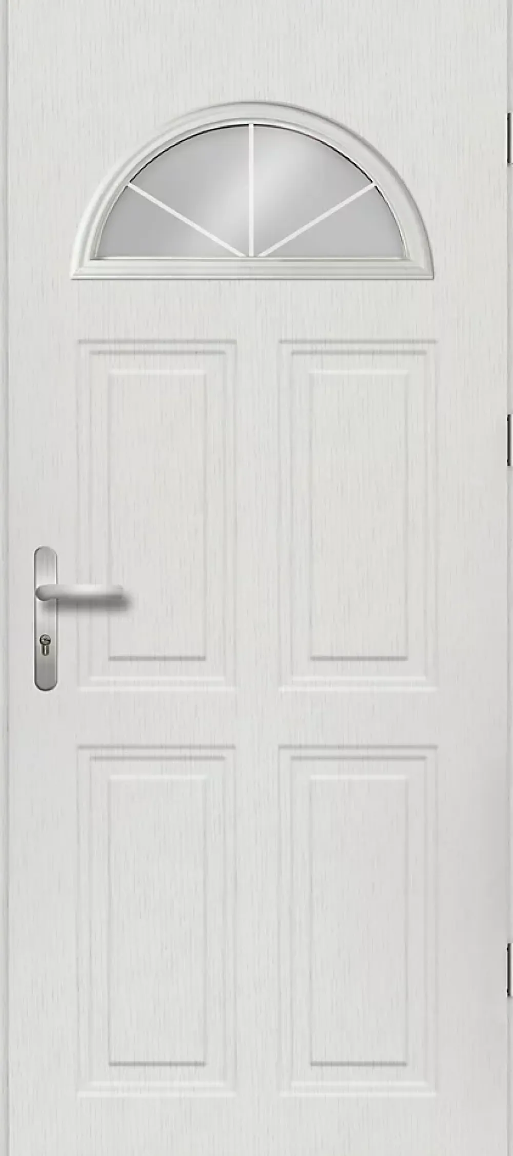 Fortia Porte d'entrée acier blanc RAL 9003 Isabela 96 x h.218 cm poussant gauche- Porte D'Entrée
