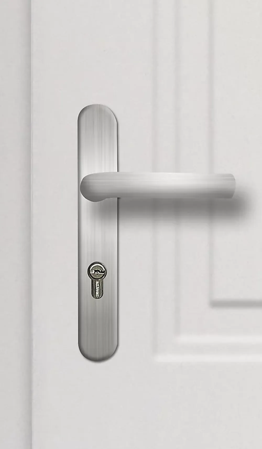 Fortia Porte d'entrée acier blanc RAL 9003 Isabela 96 x h.218 cm poussant gauche- Porte D'Entrée