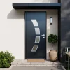 Fortia Porte D'Entrée<Porte d'entrée acier gris RAL 7016 Valtos 96 x h.218 cm poussant gauche