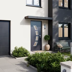 Fortia Porte D'Entrée<Porte d'entrée acier gris RAL 7016 Valtos 96 x h.218 cm poussant gauche