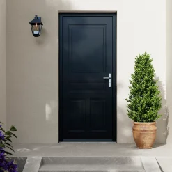 Fortia Porte d'entrée acier Mamaia 96 x h.218 cm poussant droit- Porte D'Entrée