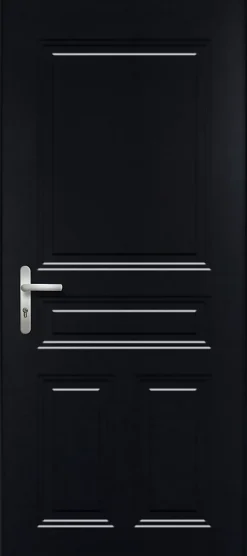 Fortia Porte d'entrée acier Mamaia 96 x h.218 cm poussant droit- Porte D'Entrée