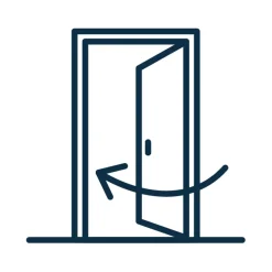 Fortia Porte D'Entrée<Porte d'entrée acier gris RAL 7016 Pasni 96 x h.218 cm poussant droit