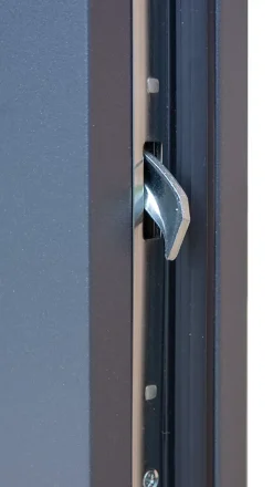 Fortia Porte D'Entrée<Porte d'entrée acier gris RAL 7016 Pasni 96 x h.218 cm poussant droit