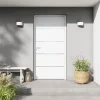 Fortia Porte D'Entrée<Porte d'entrée alu blanc RAL 9003 Cecina 96 x h.218 cm poussant droit
