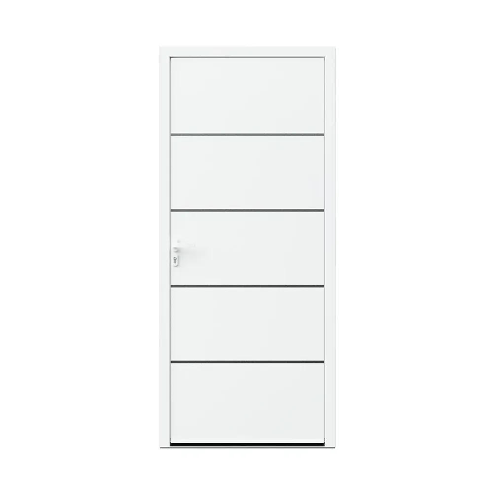 Fortia Porte D'Entrée<Porte d'entrée alu blanc RAL 9003 Cecina 96 x h.218 cm poussant droit