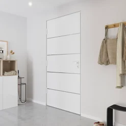 Fortia Porte D'Entrée<Porte d'entrée alu blanc RAL 9003 Cecina 96 x h.218 cm poussant droit