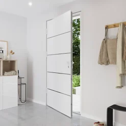 Fortia Porte D'Entrée<Porte d'entrée alu blanc RAL 9003 Cecina 96 x h.218 cm poussant droit