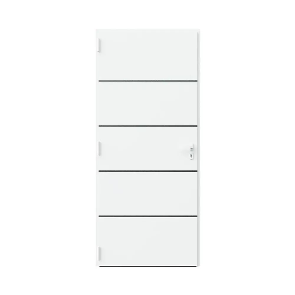 Fortia Porte D'Entrée<Porte d'entrée alu blanc RAL 9003 Cecina 96 x h.218 cm poussant droit