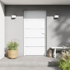 Fortia Porte D'Entrée<Porte d'entrée alu blanc RAL 9003 Cecina 96 x h.218 cm poussant gauche