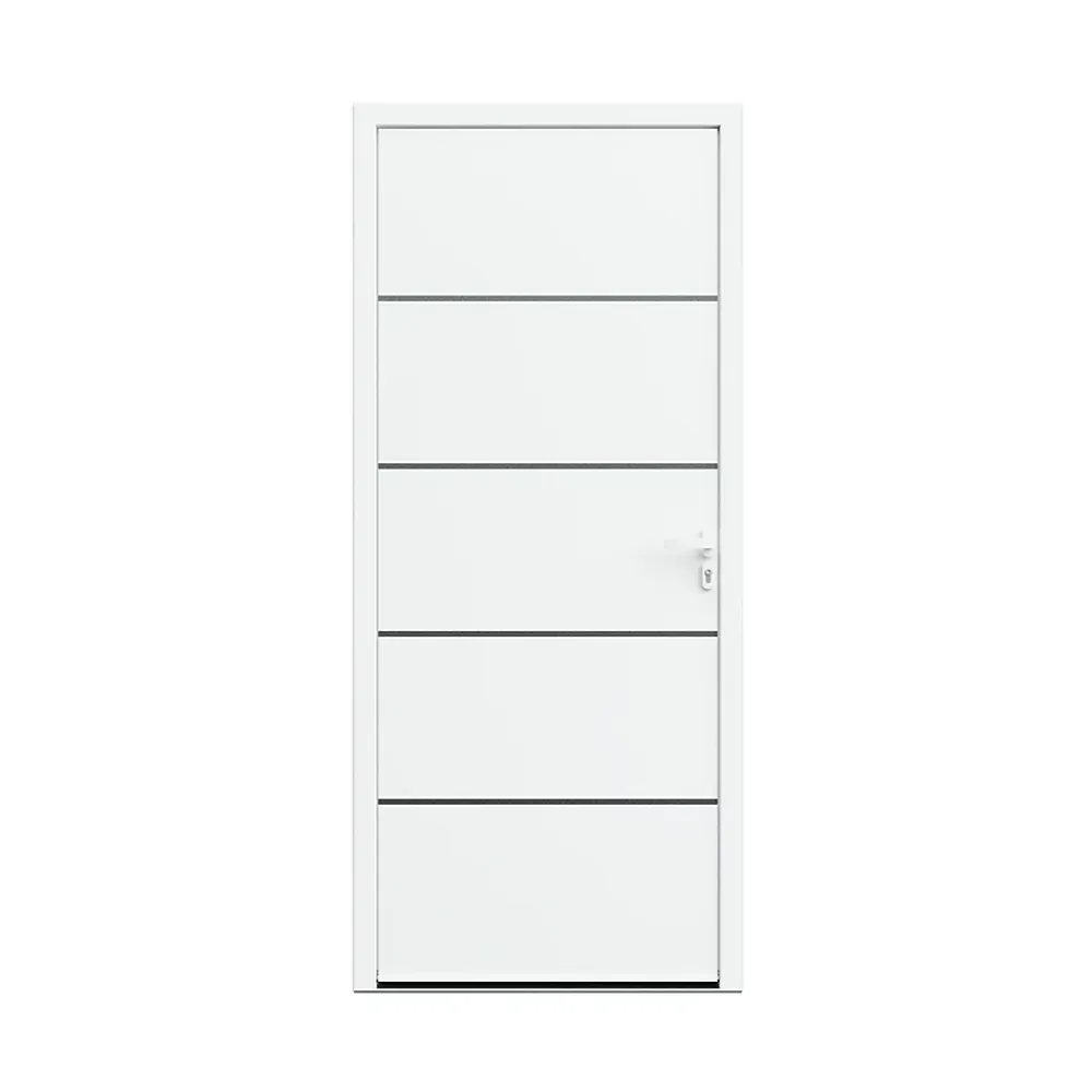 Fortia Porte D'Entrée<Porte d'entrée alu blanc RAL 9003 Cecina 96 x h.218 cm poussant gauche