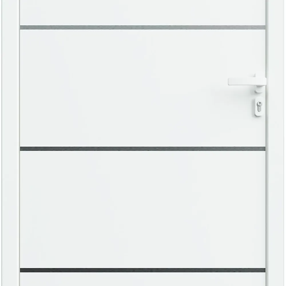Fortia Porte D'Entrée<Porte d'entrée alu blanc RAL 9003 Cecina 96 x h.218 cm poussant gauche