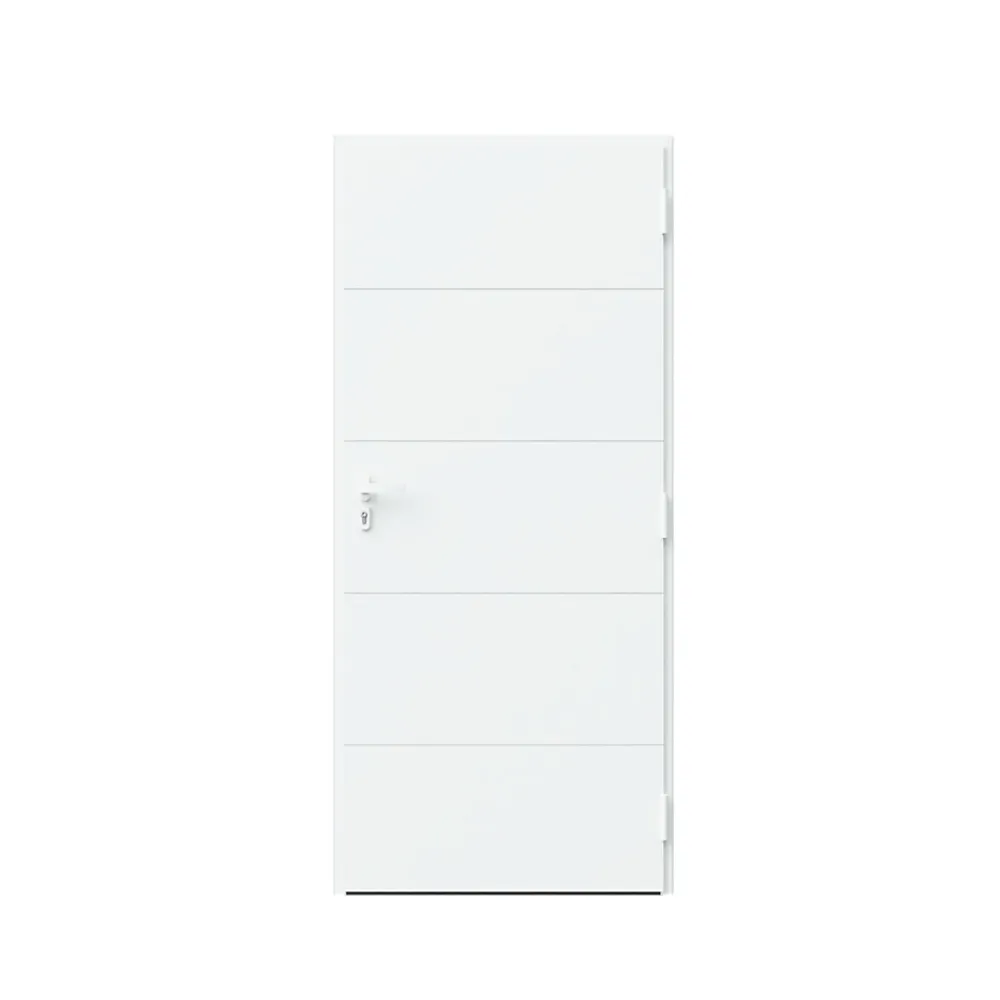Fortia Porte d'entrée alu blanc RAL 9003 Madryn 96 x h.218 cm poussant droit- Porte D'Entrée