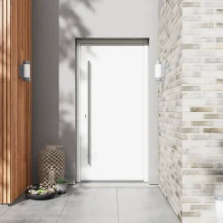 Fortia Porte D'Entrée<Porte d'entrée alu blanc RAL 9003 Kapas 96 x h.218 cm poussant droit