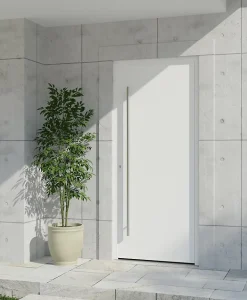 Fortia Porte D'Entrée<Porte d'entrée alu blanc RAL 9003 Kapas 96 x h.218 cm poussant droit