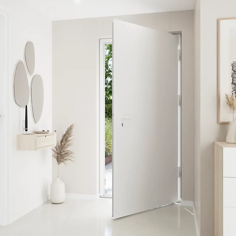 Fortia Porte D'Entrée<Porte d'entrée alu blanc RAL 9003 Kapas 96 x h.218 cm poussant droit
