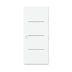 Fortia Porte D'Entrée<Porte d'entrée alu blanc RAL 9003 Leme 96 x h.218 cm poussant gauche