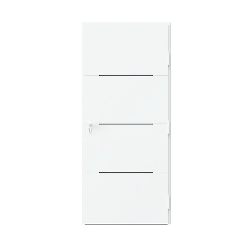 Fortia Porte D'Entrée<Porte d'entrée alu blanc RAL 9003 Leme 96 x h.218 cm poussant gauche