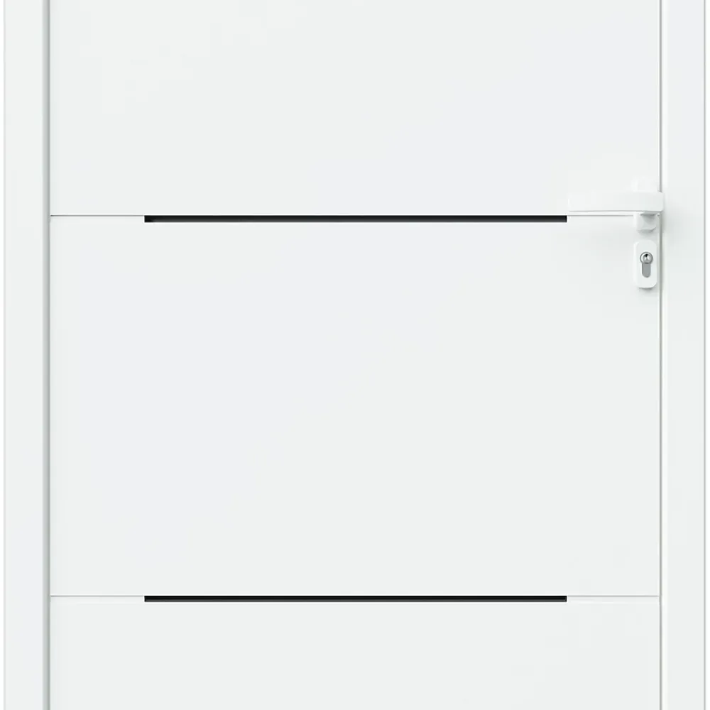 Fortia Porte D'Entrée<Porte d'entrée alu blanc RAL 9003 Leme 96 x h.218 cm poussant gauche