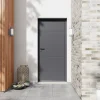 Fortia Porte D'Entrée<Porte d'entrée alu gris RAL 7021 Madryn 96 x h.218 cm poussant droit