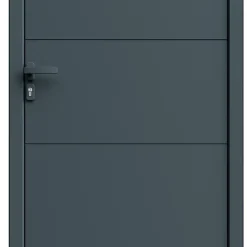 Fortia Porte D'Entrée<Porte d'entrée alu gris RAL 7021 Madryn 96 x h.218 cm poussant droit