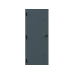 Fortia Porte d'entrée alu gris RAL 7021 Kapas 96 x h.218 cm poussant droit- Porte D'Entrée