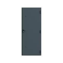 Fortia Porte d'entrée alu gris Kapas RAL 7021 96 x h.218 cm poussant gauche- Porte D'Entrée