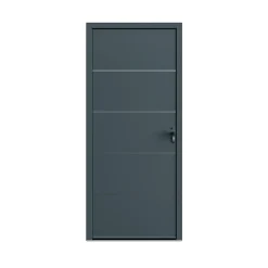Fortia Porte D'Entrée<Porte d'entrée alu gris RAL 7021 Cecina 96 x h.218 cm poussant gauche