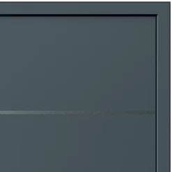 Fortia Porte D'Entrée<Porte d'entrée alu gris RAL 7021 Cecina 96 x h.218 cm poussant gauche