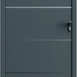 Fortia Porte D'Entrée<Porte d'entrée alu gris RAL 7021 Cecina 96 x h.218 cm poussant gauche