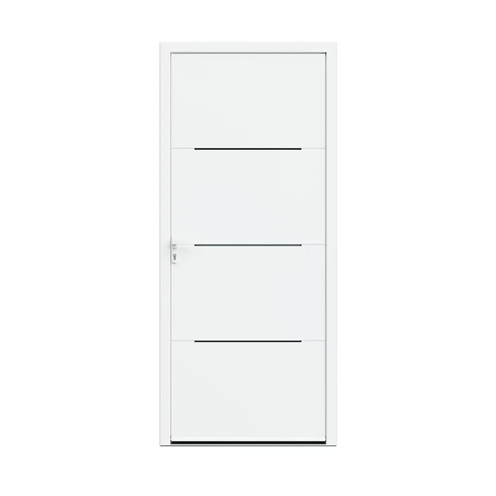 Fortia Porte D'Entrée<Porte d'entrée alu Leme blanc RAL 9003 96 x h.218 cm poussant droit